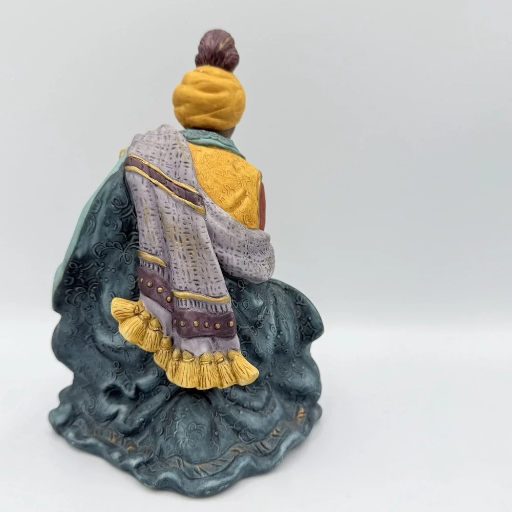 VTG‎ Nativity Wise Man Figurine Seated Magi Christmas Creche Religious Decor 8